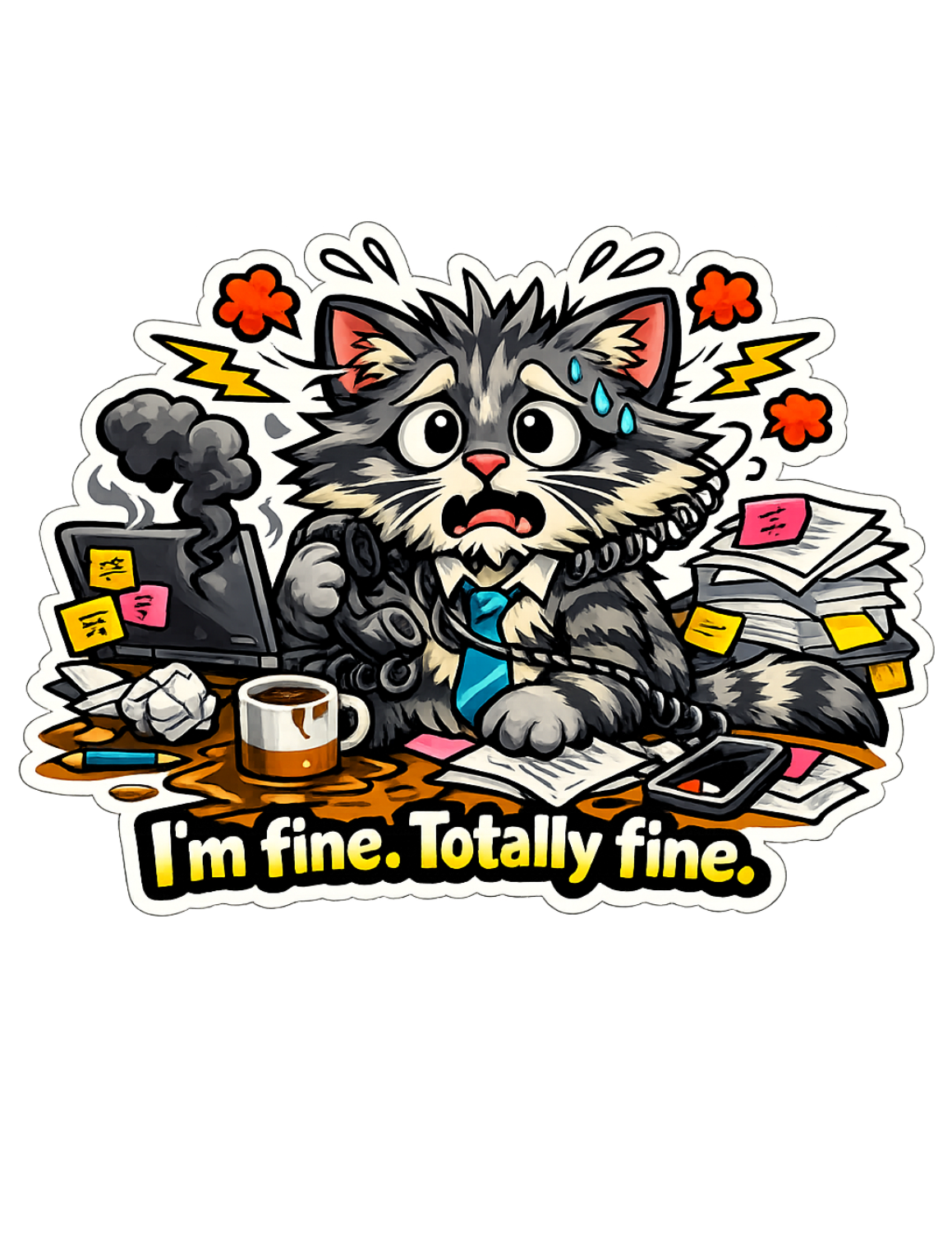 I'm Fine Sticker