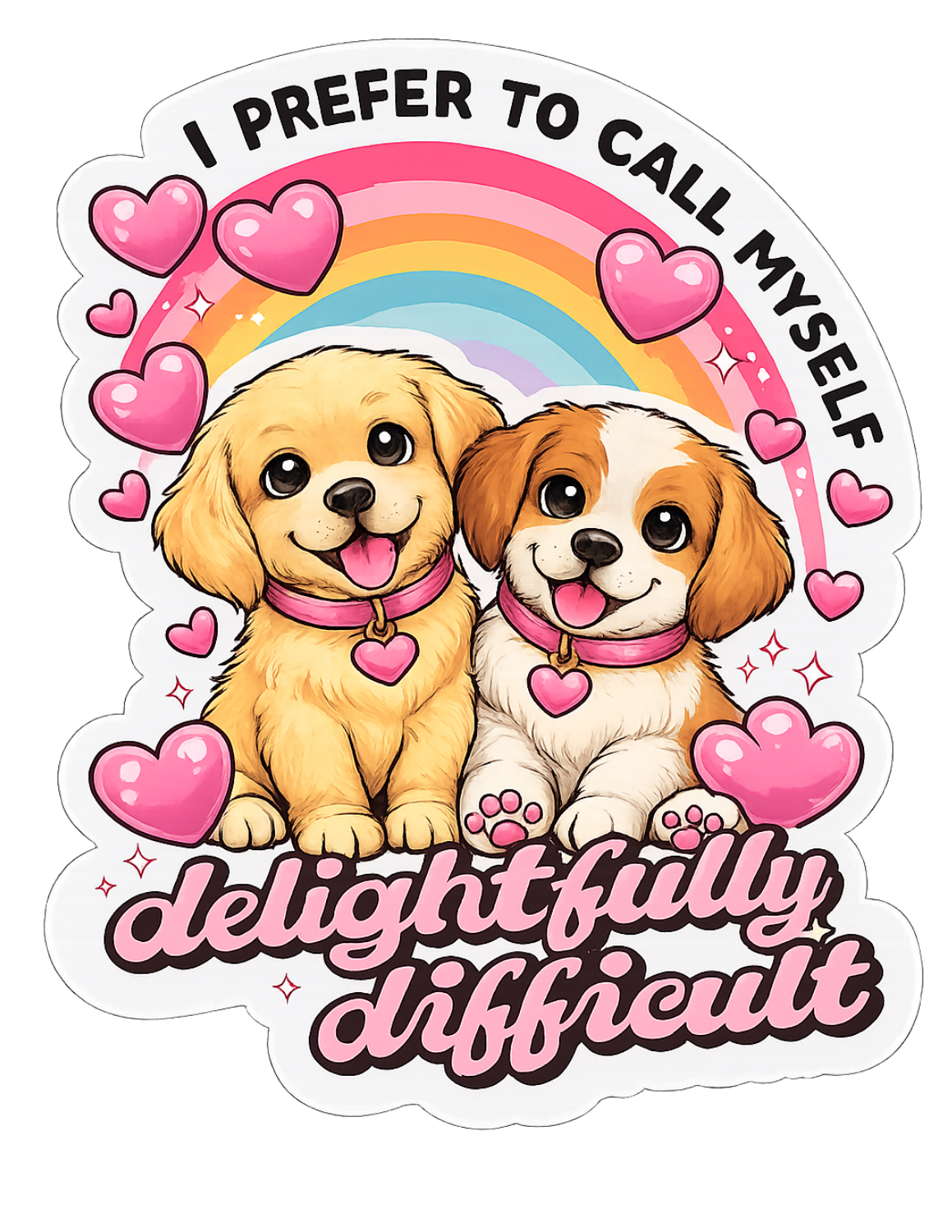 Delightfully Difficult Sticker