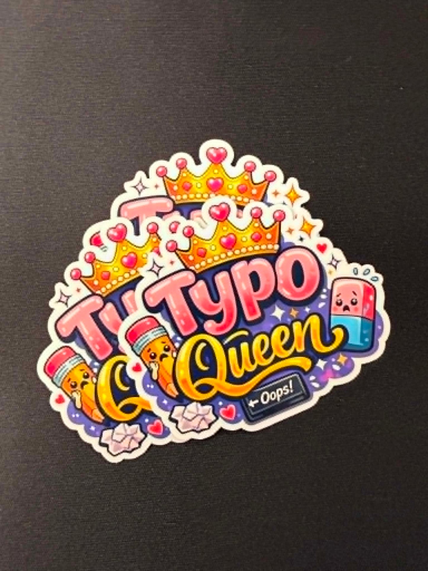 Typo Queen sticker
