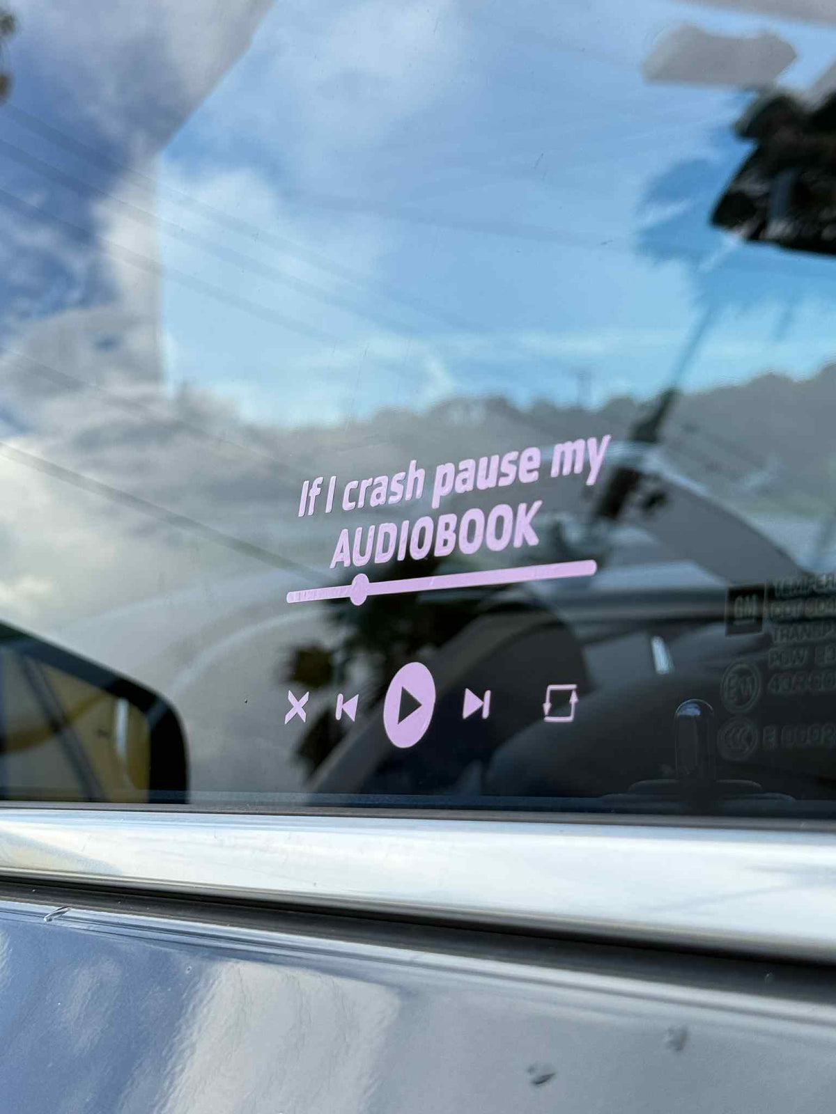 If I Crash Window Decal