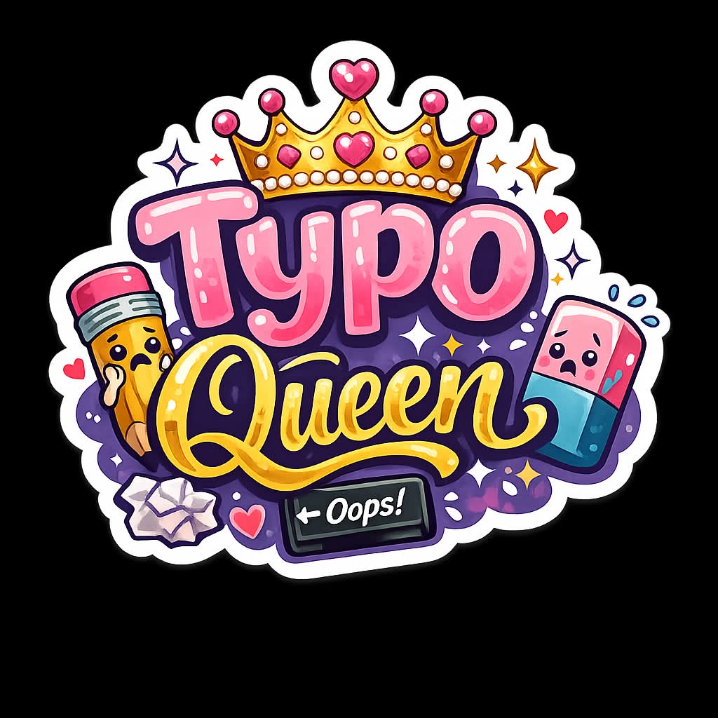 Typo Queen sticker