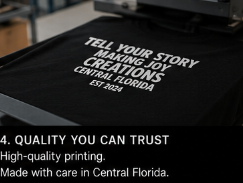 Tell Your Story- Making Joy Creations Apparel