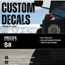 Custom Design window/car decal