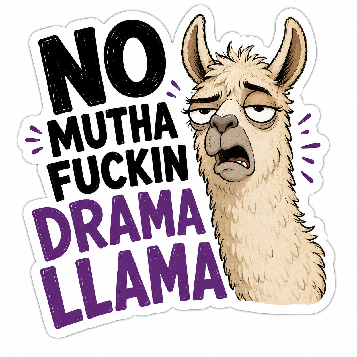 Drama Llama Sticker