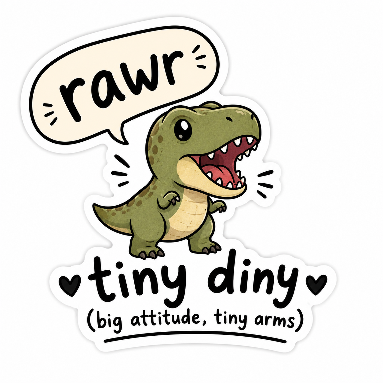Tiny Diny Sticker
