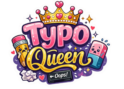 Typo Queen sticker